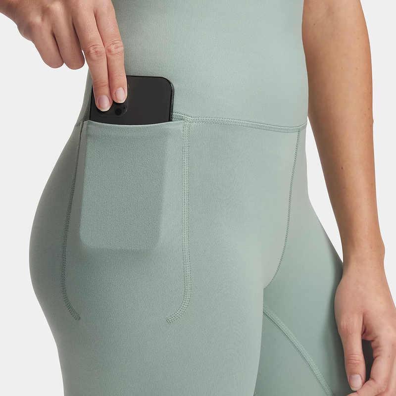 Under Armour Meridian Mid-Rise Drawstring Breathable Casual Nine-Point Sports Pants Women pants Light-Green 1382535-251