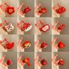 Lion Dance God of Wealth Pendant Cartoon Chinese New Year Keyring  Festive Decor