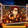 1Pcs Santa Claus Reindeer Decoration Background Winter Backdrop Decorations For Photo Studio Photo Booth Christams Party
