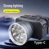 Rechargeable Ultra-Light LED Headlamp for Outdoor Long-Range Fishing and Work