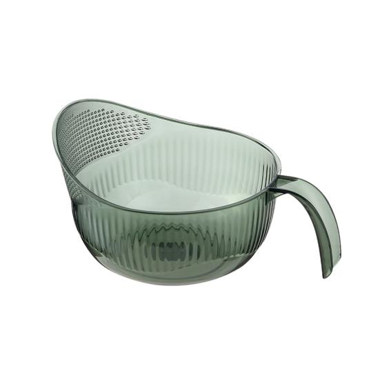 Multifunkční odkapávací koš s rukojetí Silný Stabilní Velkokapacitní Dutý Průhledný Ovoce Zelenina Myčka Odkapávací miska Kuchyňský odkapávací koš