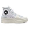Chuck Taylor All Star Construct Colorblock Lässige High-Top-Canvas-Schuhe Unisex Silber Weiß
