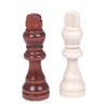 32Pcs Hand Carved Wooden Chess Pieces Portable Tournament Chessmen International Chess Figures for Chess Board Game