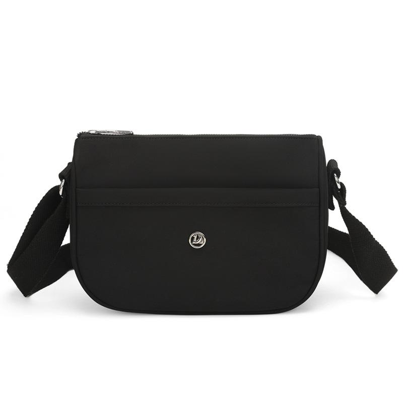 

Легкая однотонная нейлоновая сумка кроссбоди Женская сумка Сумка через плечо для мамы чёрный