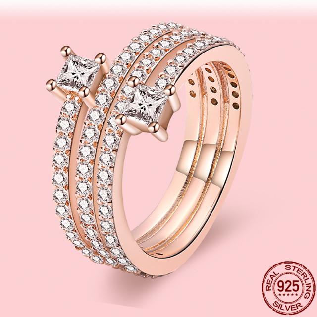  Sterling Silve Rings Popular Flower Lucky Rings Jewelry For Women Making Dorpshipping Rings TrendFlower Jewelry