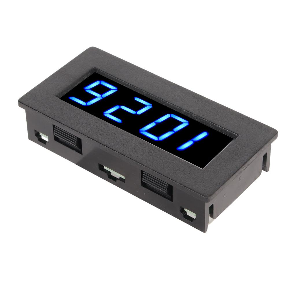 Digital Frequency Meter Speedometer DC 8 to 15V 0.56 in 5 to 9999 RPM 4 LED Digital Display Frequency Tachometer Blue