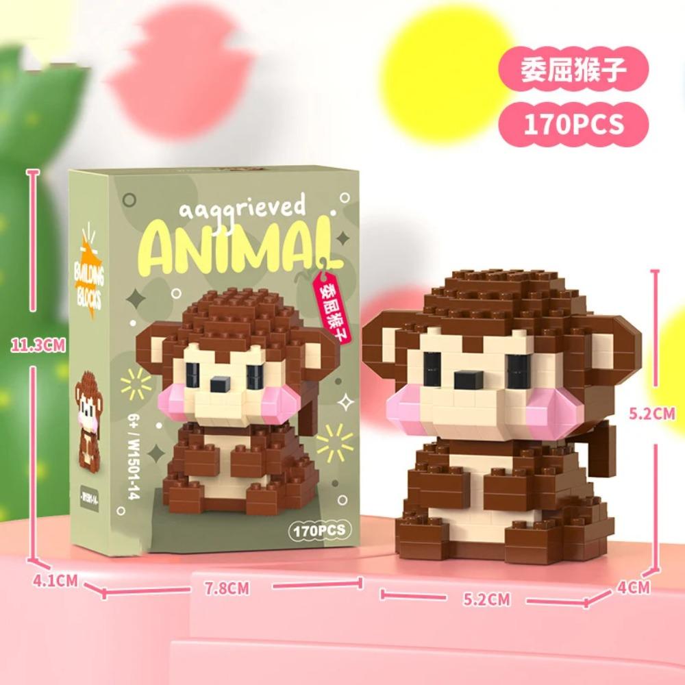 Adults Animals Micro Particle Building Blocks Toy for Children 6 to 12 Years Old Boy Birthday Gift Dog Cat Mini Bricks Girl Toys