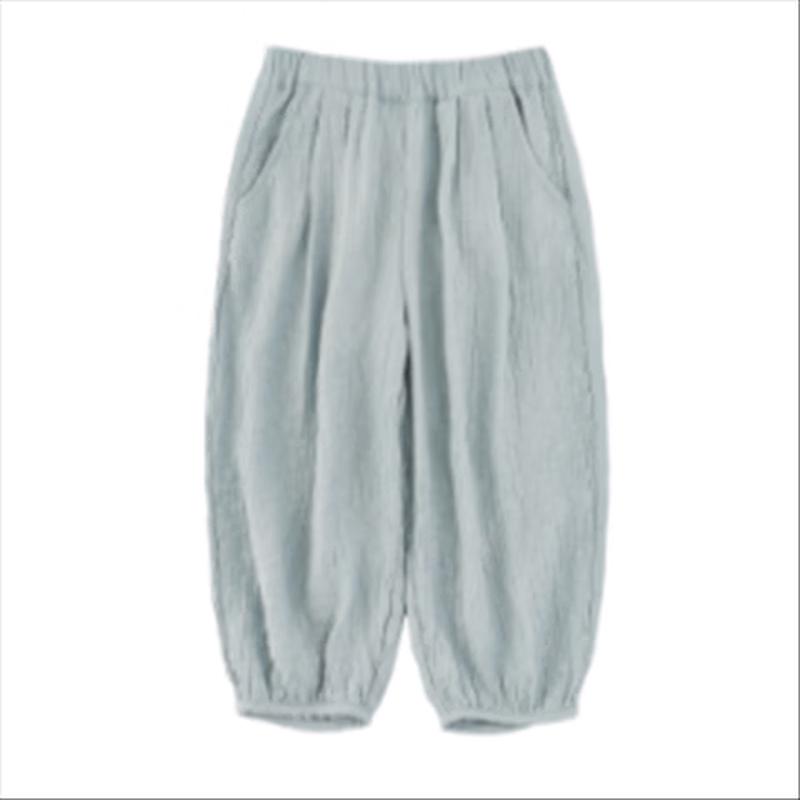 Yoyou Girls Summer Lightweight Anti-Mosquito Cropped Lantern Pants 130 cm