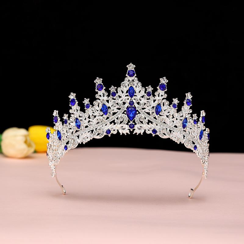 Bride's Crown Headband Wedding Korean Birthday Gift Adult Gift Crystal Crown Princess Dress Hair Accessory