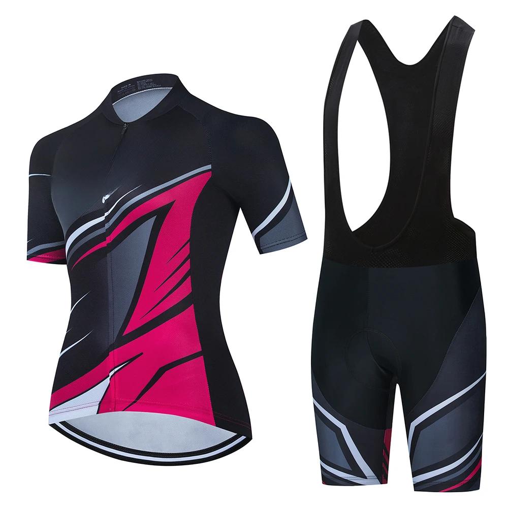 2026 Summer Breathable Cycling Suit Set Mountain Bike Female Women Sportwear Cheap Wholesale Women Clothes Woman Clothing Women's Cycling Shorts Sets