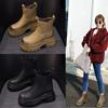 Thick-soled inner height-increasing Martin boots for women's autumn and winter new casual fashion British style one-pedal versatile chimney for women