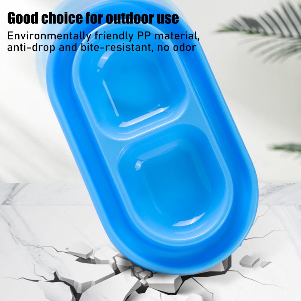 Pet Feeding Double Bowls Plastic Anti Ants Food Water Feeder For Dogs Cats Puppy Automatic Dog Feeder Dispenser Karate for Ants