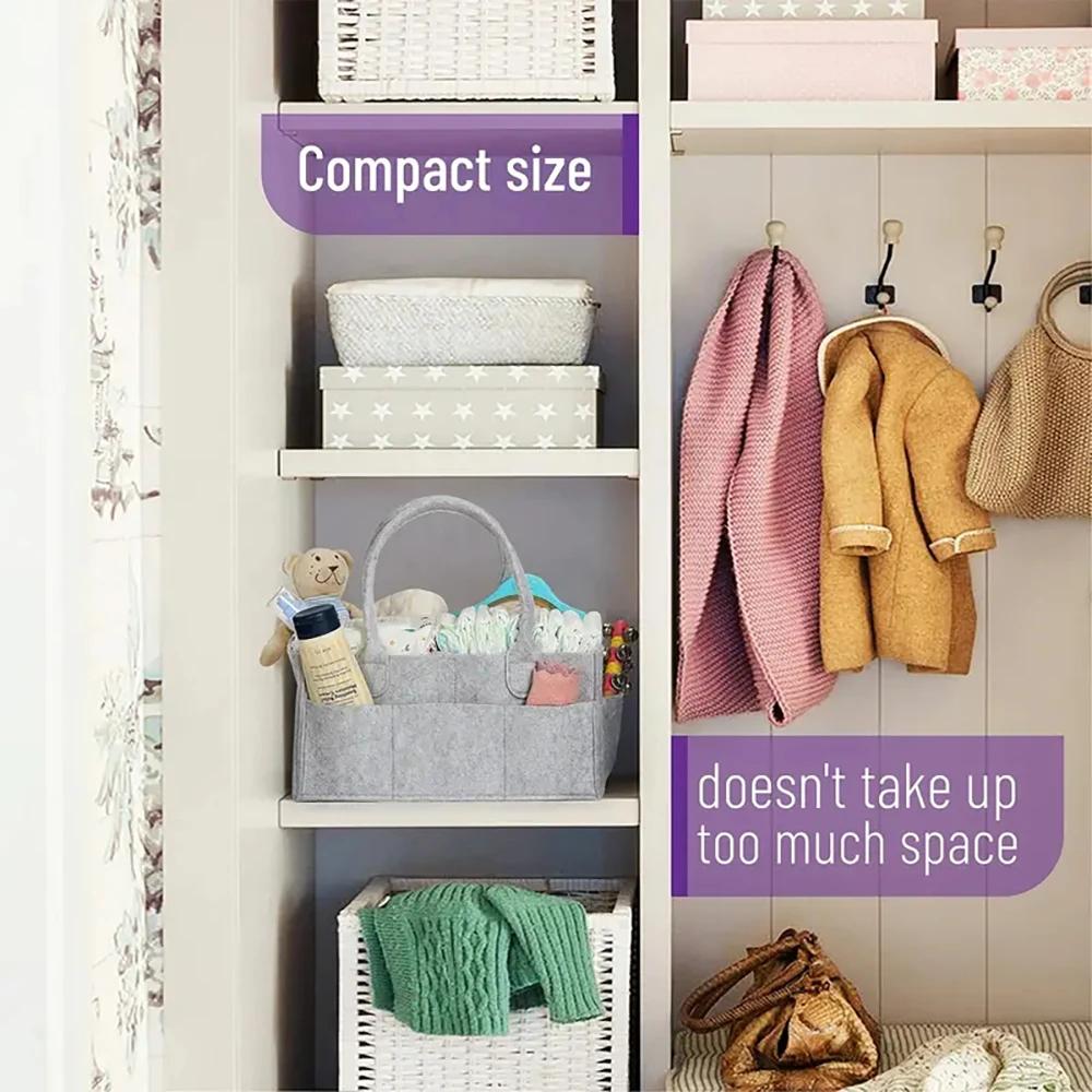 Diaper bag organizer, portable holder, bag changing table, and car supplies storage box, diaper bag