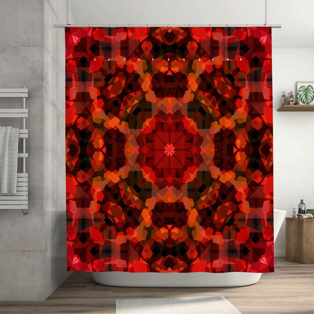 Vintage Plaid Shower Curtain Modern Bold Striped Print for Bath Room Decor Waterproof Fabric In Multiple Colors