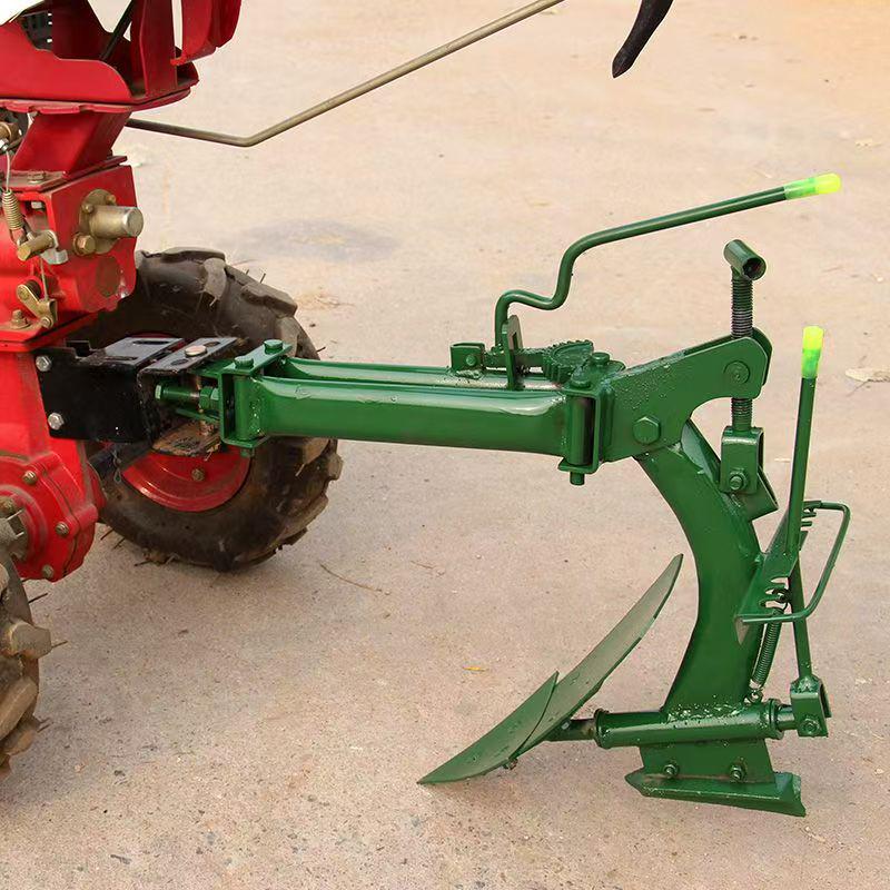 Reversible Double-Sided Mini-Tiller Plow with Cultivating and Furrow Plowshare