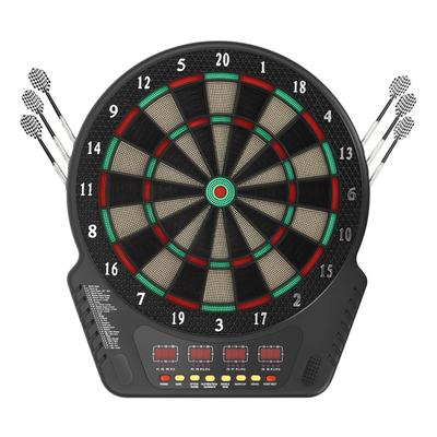 Electronic Soft Tip Dartboard Set, 27 Games, 243 Variants, Includes 6 Darts, Digital Dartboard with Colorful LED