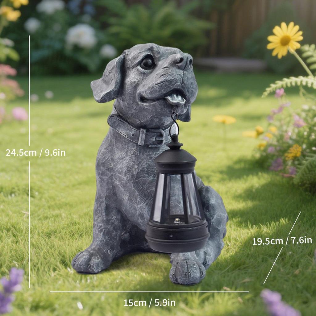 Solar Elf Garden Light: Outdoor Resin Ornament for Villas