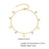Vnox Elegant Colored Zircon Anklets For Women Stainless Steel Dainty Stone Accessories Chain Anklets Summer Style Jewelry Beach