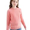 Men's and Kids' Thickened Pure Wool Turtleneck Sweater, Cable Knit Base Layer Pullover for Medium and Large Children