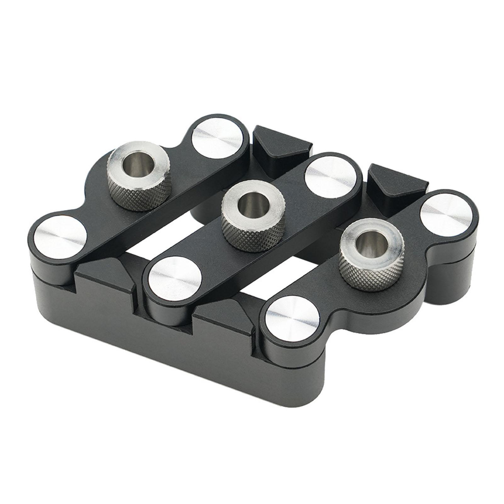 

Self Centering Doweling Jig 13 32mm Clamping Precise Alignment Dowel Drill Guide Punch Locator with 3 Drill Bits