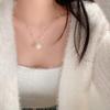 High-end Camellia Pearl Necklace Women's 2026 New Trendy Temperament Niche Collarbone Chain Versatile Neck Chain