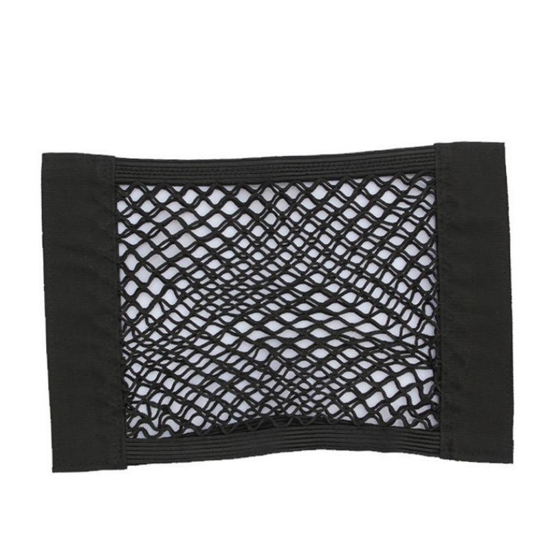 Double Velcro Elastic Mesh Pocket Wall-mounted Large-capacity Kitchen Rubbish Bag Storage Net