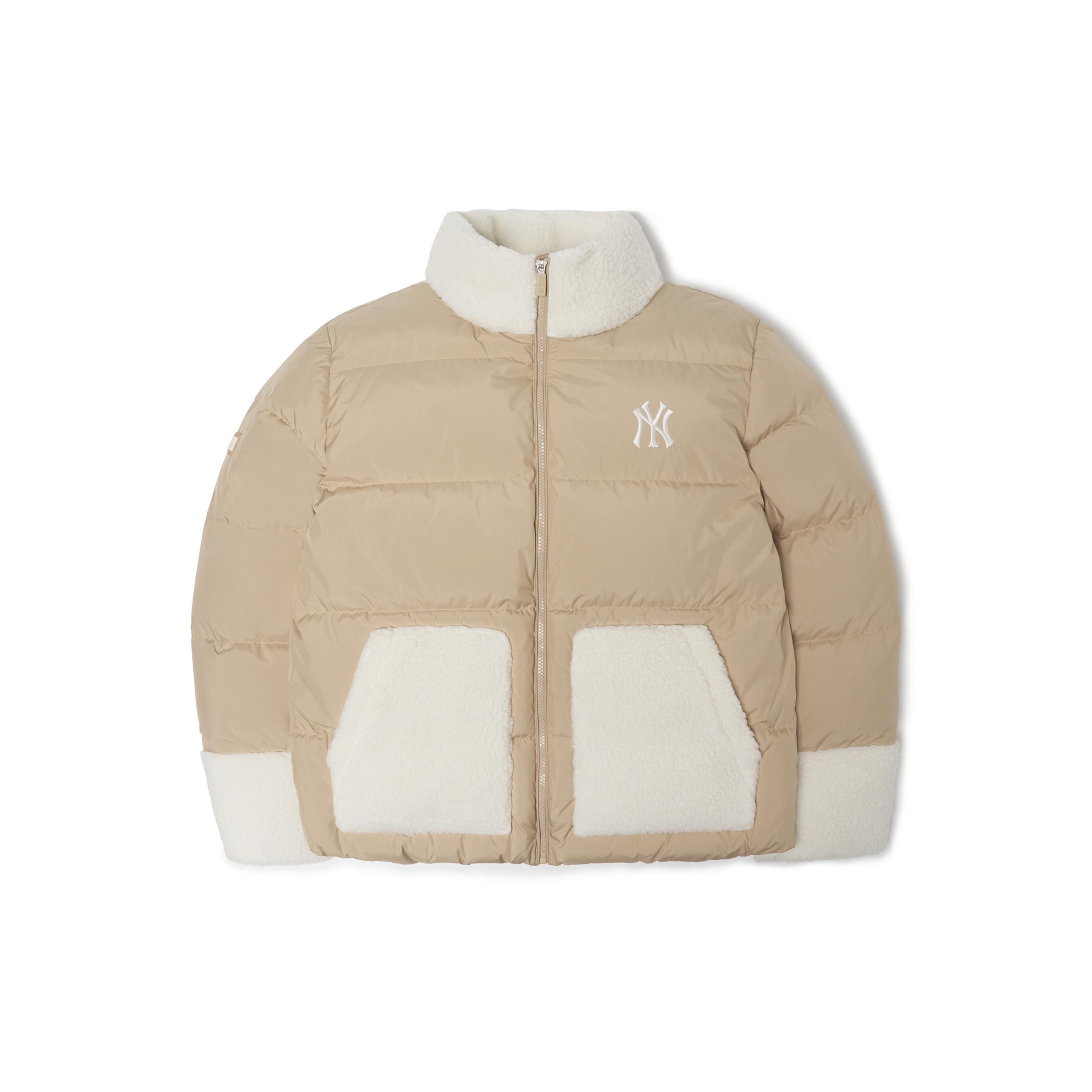 

New MLB Down Jackets Unisex Light Brown 3ADJEC216-50SAS XXL