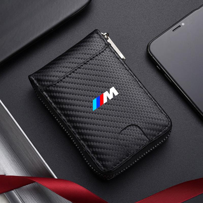 Leather Car Men's Wallet Motor Vehicles Card Ticket Storage Bag For BMW E46 E90 E60 F10 E39 F30 E36 F20 E91 E30 G30 E53 F31 G20