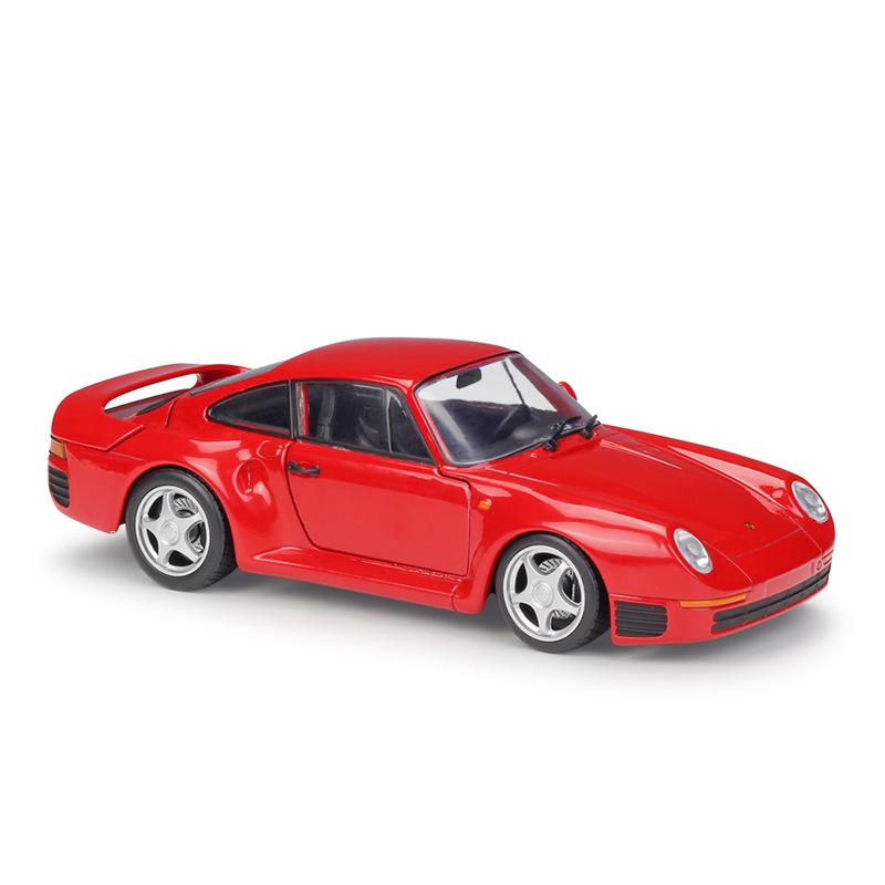 1/24 skala WELLY Porsche 959 aluminiowy Model samochodu Diecasts metalowe pojazdy zabawkowe Model samochodu wysoka kolekcja symulacyjna prezenty dla dzieci