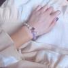 Gentle Senior Student's Vintage Style Wind Lavender Amethyst Pearl Bracelet - Unique Design Bracelet