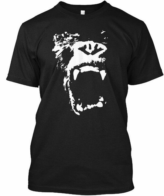 Unisex shirt Cotton Oversize Large Size Gorilla Silverback T-Shirt