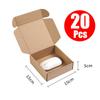 20 Stück Braune Papierbox Extra Stabil Hochwertige Box Kraft Verpackungskarton Hochzeitsparty Geschenk Schokolade Süßigkeit Event Geschenkbox
