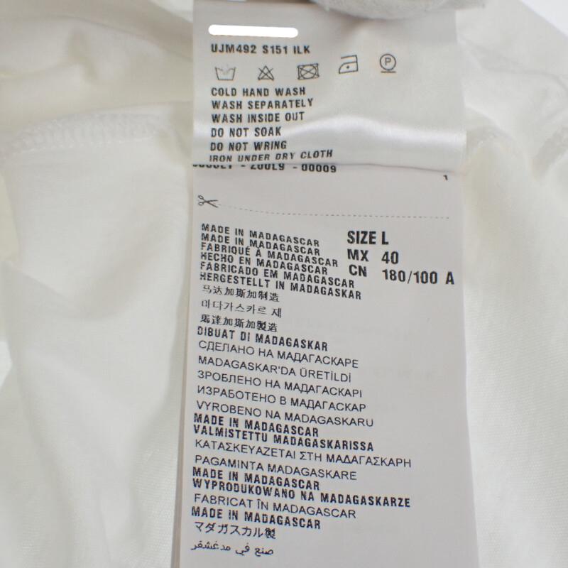 PRADA UJM492S151ILK L Short sleeve T-shirt white cotton mens