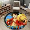 Round Area Carpet One Piece Monkey D Luffy Straw Hat Anime Manga Gift For Fans
