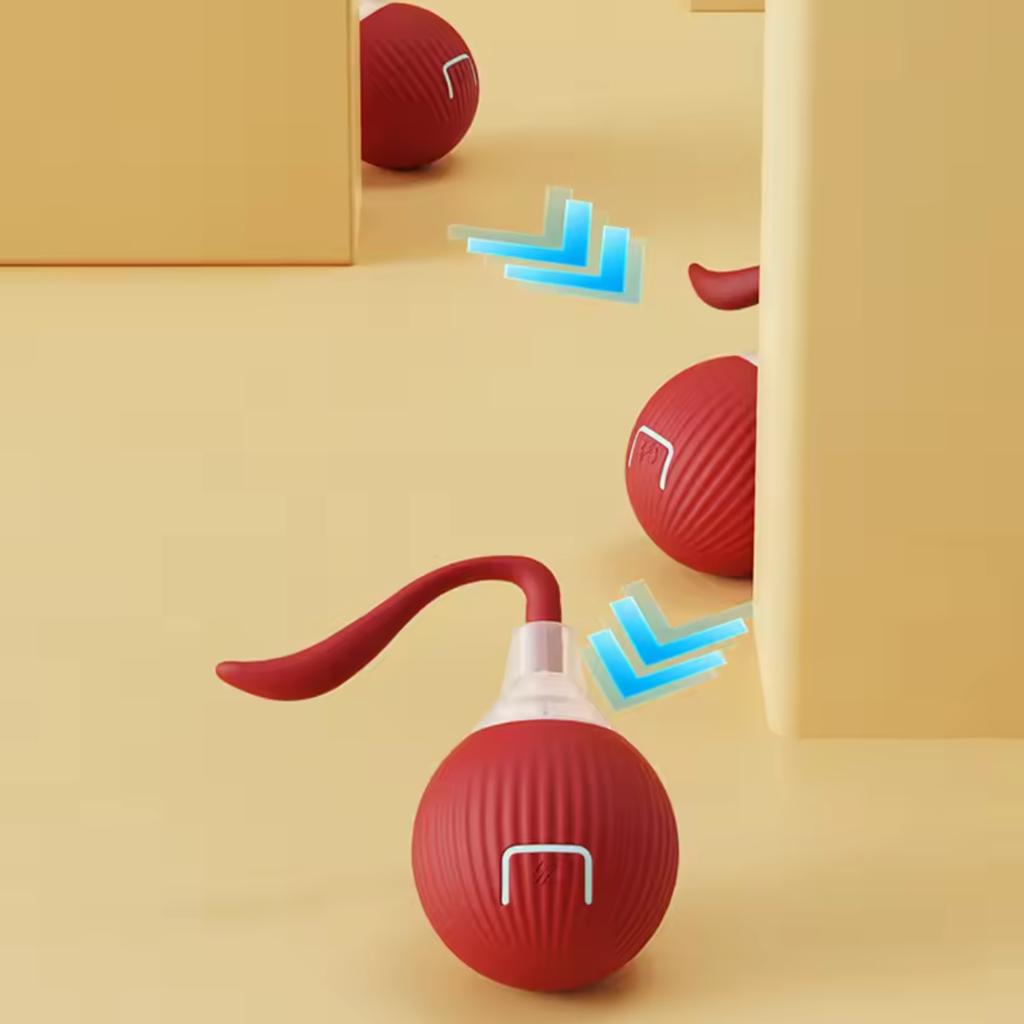 Jouets de balle interactive pour chat Balle roulante automatique pour chaton Jouets électriques intelligents pour animaux de compagnie rechargeables avec capteur teaser Jouet balle pour chat