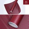 DIY Car 3D Carbon Fiber Roll Film Decorative Stickers Auto Styling Computer Laptop Skin Carbon Fiber Vinyl Film Decals 30x127cm