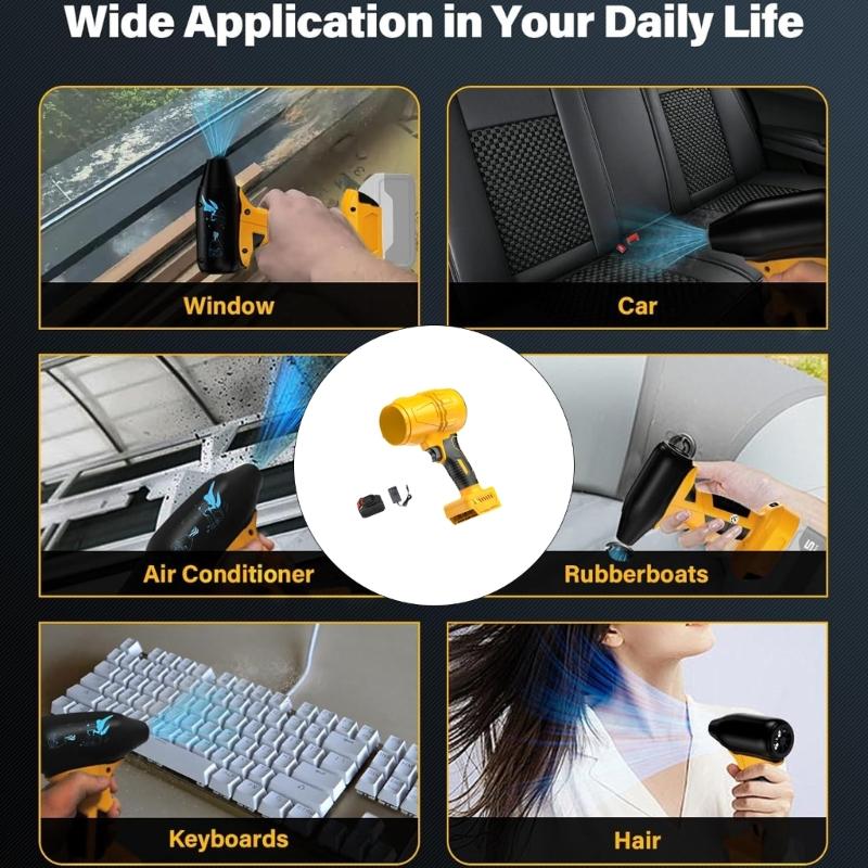 Mini Dust Blower Brushless Jet Blower For Battery Speed Control Portable Violent Cooling Fan Electric Air Dusters for Car