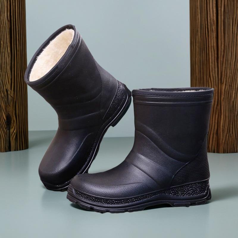 Wasserdichte Schneestiefel Rutschfest Warm Schneestiefel Gummi EVA Regenstiefel Leicht Rutschfest