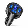 3.1A 4-Port Car Charger with Digital Display and Voltage Indicator