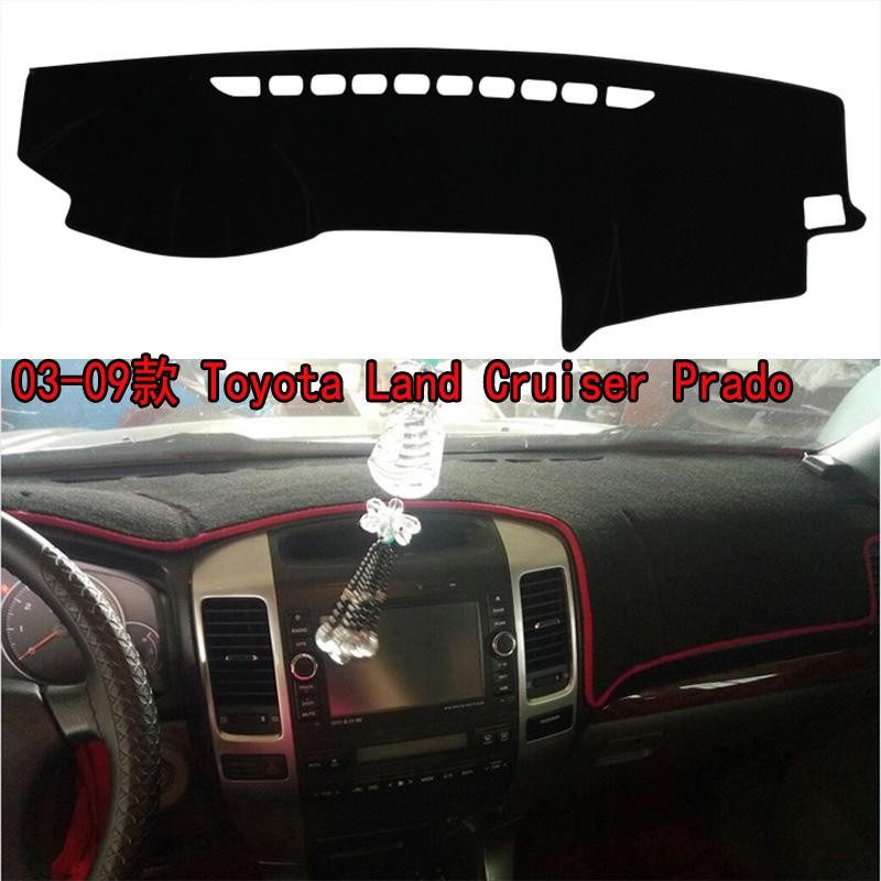 For Land Cruiser Prado J120 2003-2009 Interior Accessories Dashmat Dash Mat Dashboard Cover Instrument Panel Pad Ornaments