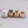 Plug-in Outdoor Courtyard Car Decoration Resin Crafts Owl Ornaments Mini Owl Miniatures Figurine