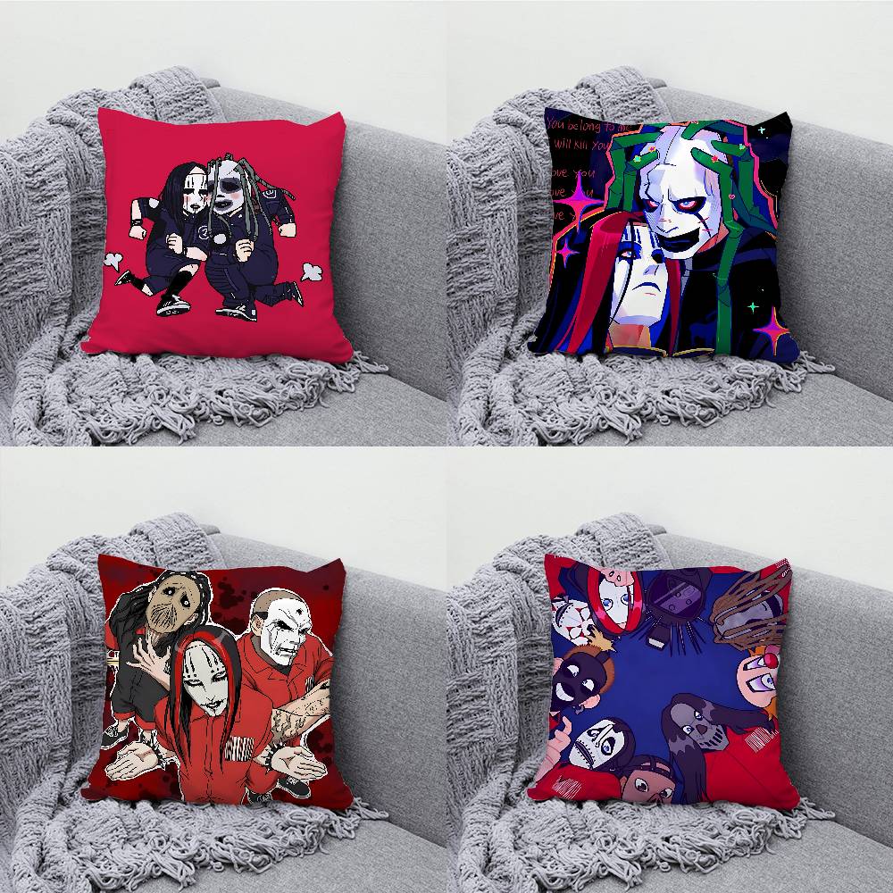 S-Slipk-notS Chibi Pillow Case For Sofa Decor Car Office Room Printing Cushion Cover Decorations and Protector