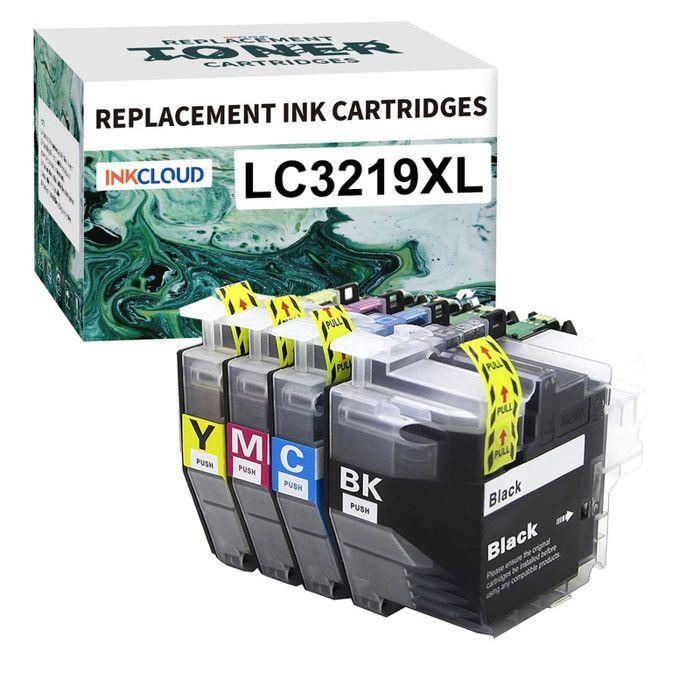 Cartouche d'encre - MEGOFFICE - LC3219XL - Compatible Brother - Pack de 4 - Rendement élevé