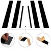 6Pcs Car Trims Stickers For Infiniti G35 G37 2002 2003 2004 2005-2013 Black Window Pillar Door Posts Panel Cover Decal