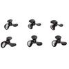 6pcs RC Boat Propeller 36mm Diameter 4mm Hole Diameter 3 Fan Leaves Remote Control Boat Propeller Black RC Boat