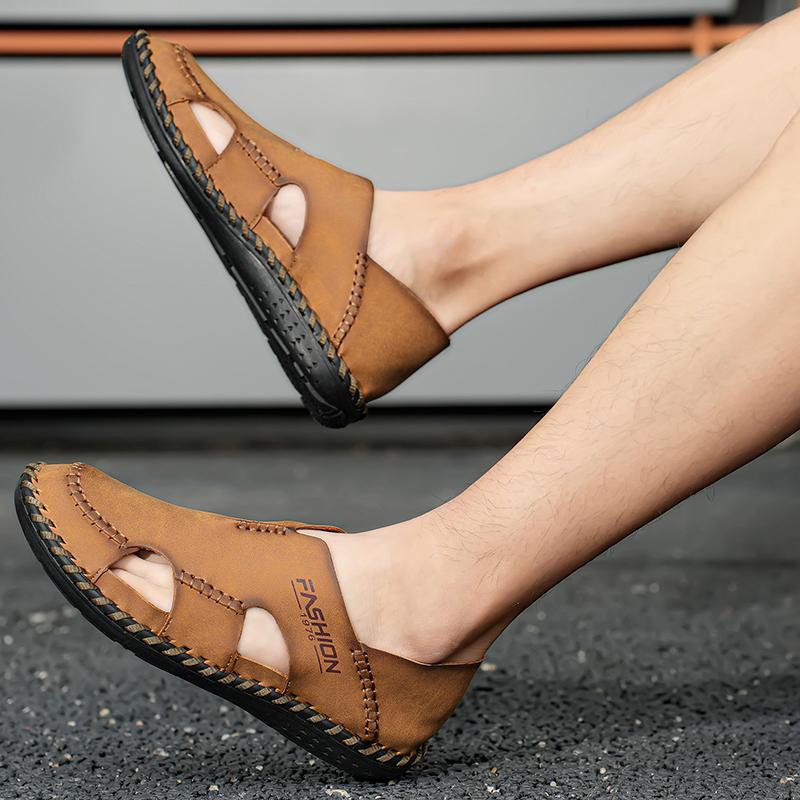 Модная кожаная мужская обувь — фото 4