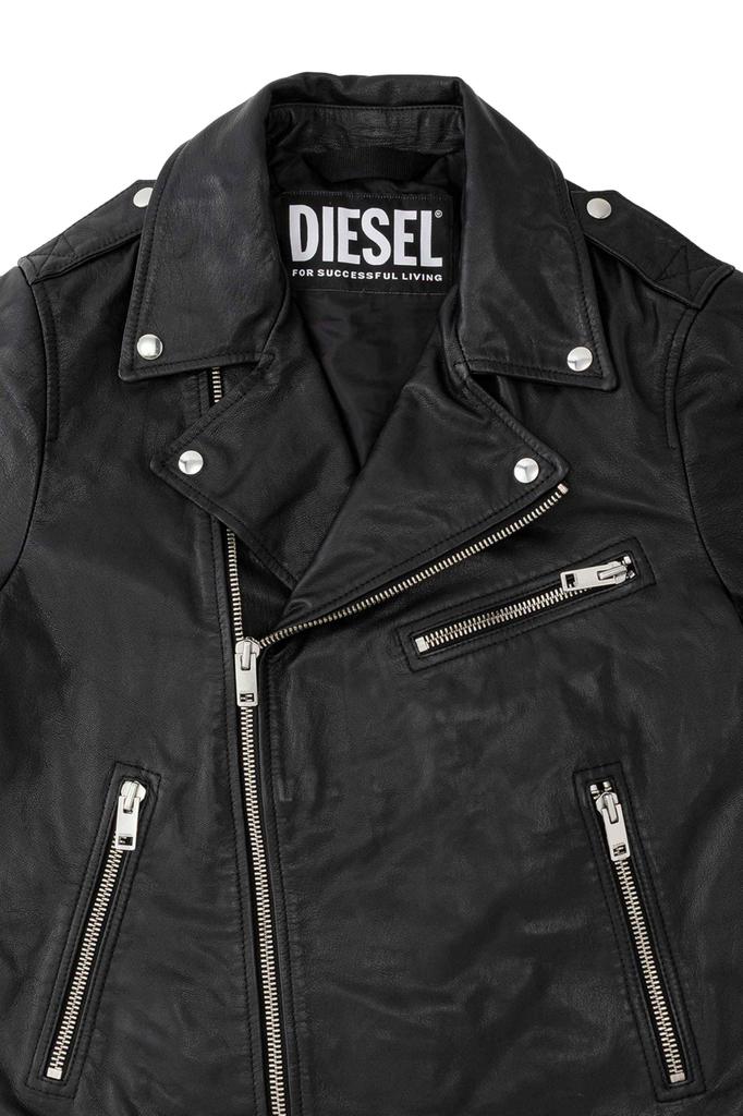 Leather Jacket A15303RPHAZ 900 Black M [Diesel] Men's L-GARRETT-R-NEW
