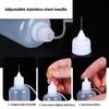 12pcs Leak proof Dropper Bottles Squeeze Bottles With Stainless Steel Tips For Skincare Reusable