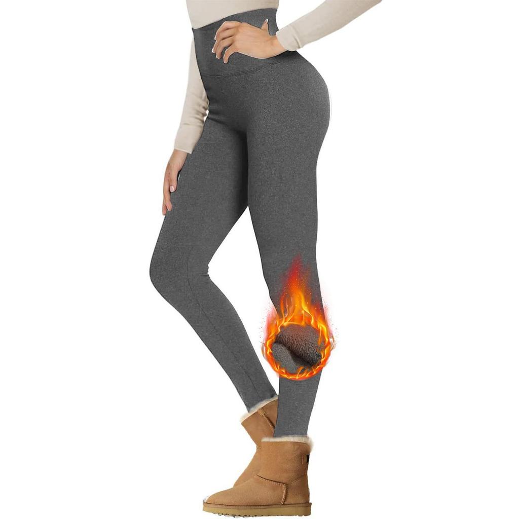 Warm and Velvet Fitness Yoga Pants Winter High-waist Abdomen Tights Sports Pants Women's Outer Wear Leggings