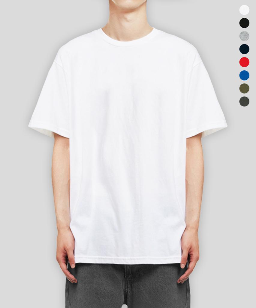 Peulinteuseuta 17-Count Basic Plain Layered Short Sleeve T-Shirt_Standard Length - 8 Color (C Type)